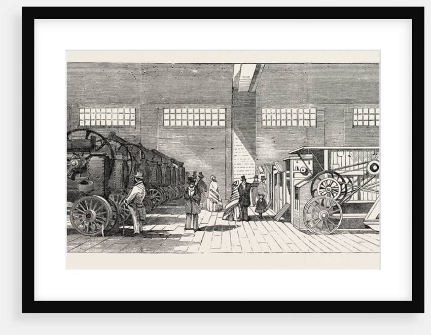 Portable Steam Engines and Thrashing Machines at the Smithfield Club Cattle Show by Anonymous