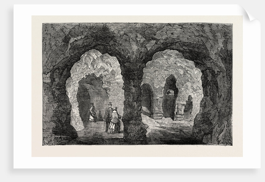 The Grotto in Hawkstone Park 1854 by Anonymous
