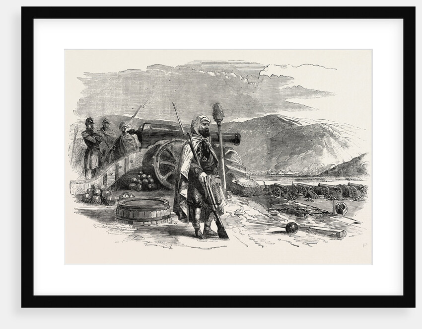 The Crimean War: Spahi (Algerian Troops) French Battery on the Heights of Balaclava 1854 by Anonymous