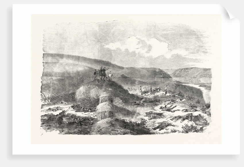 The Crimean War: Sandbag Battery Defended by the Guards on the Morning after the Battle of Inkerman 1854 by Anonymous