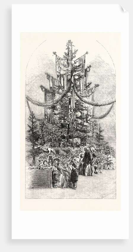 Gigantic Christmas Tree at the Crystal Palace Sydenham UK 1854 by Anonymous
