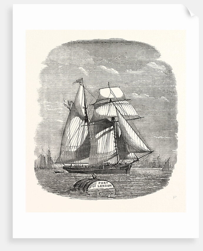 Spanish Vessel Arriving with Christmas Fruit 1854 by Anonymous