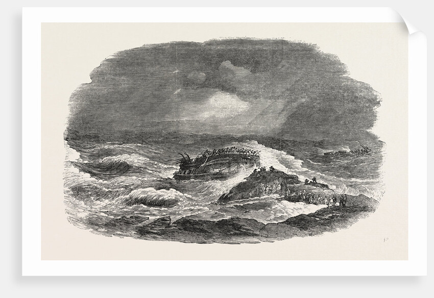 Wreck of the Troop-Ship Charlotte in Algoa Bay 1854 by Anonymous
