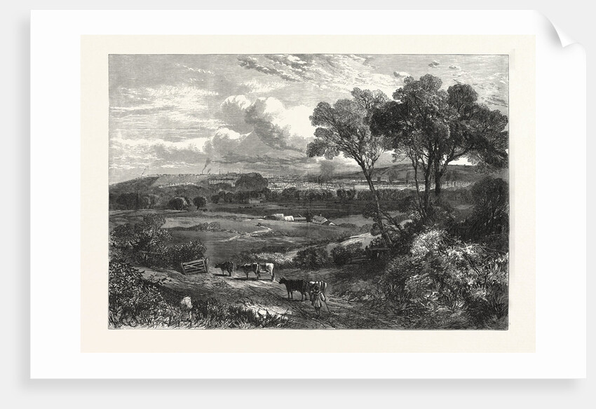The British Association for the Advancement of Science: The Town of Nottingham, from the Ruddington Hills, 1866 by Anonymous