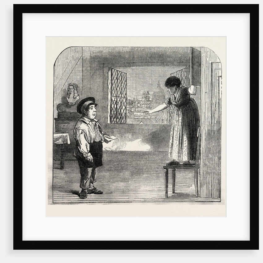 Scene from the New Drama of Helping Hands, at the Adelphi Theatre, UK, 1855 by Anonymous