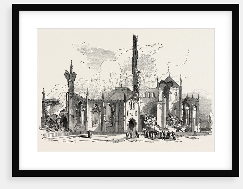 Remains of St. George's Church, Doncaster, Burnt on Monday Last, 1853 by Anonymous