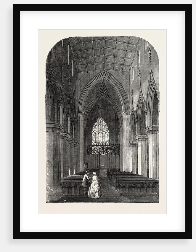 Interior of St. George's Church, Doncaster, UK, 1853 by Anonymous