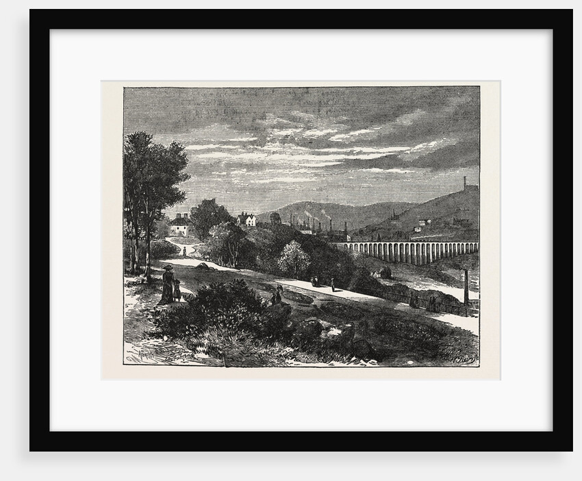 Entrance to Beaumont Park from the Town, Huddersfield, UK, 1883 by Anonymous