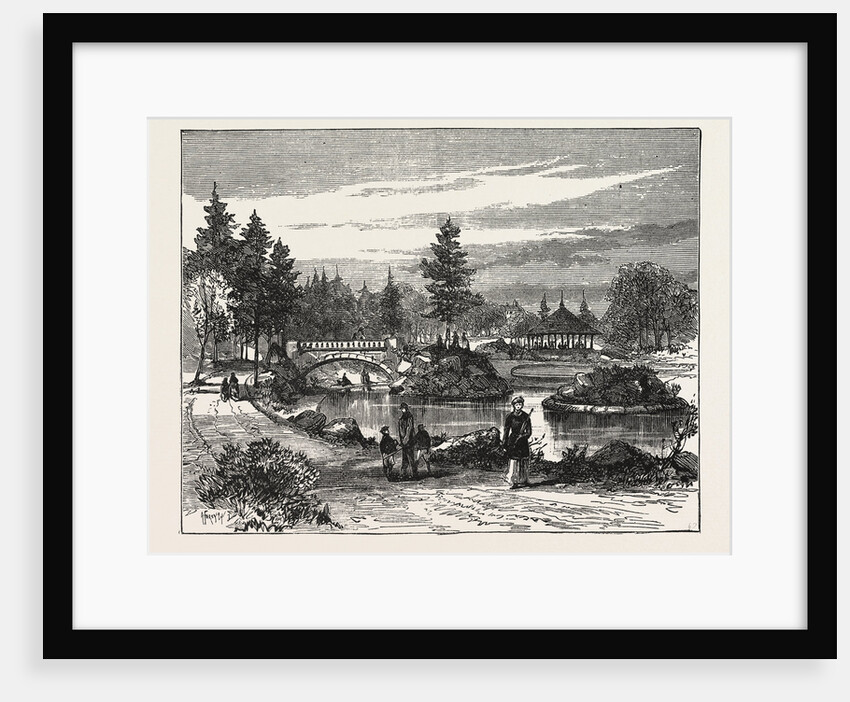 Ornamental Water, Beaumont Park, Huddersfield, UK, 1883 by Anonymous
