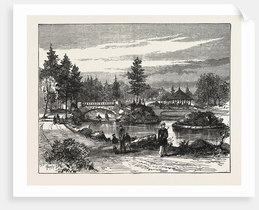 Ornamental Water, Beaumont Park, Huddersfield, UK, 1883 by Anonymous