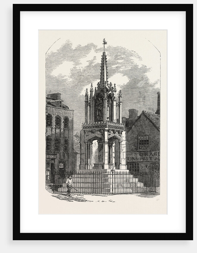 Leighton Buzzard Cross, Restored, UK, 1853 by Anonymous