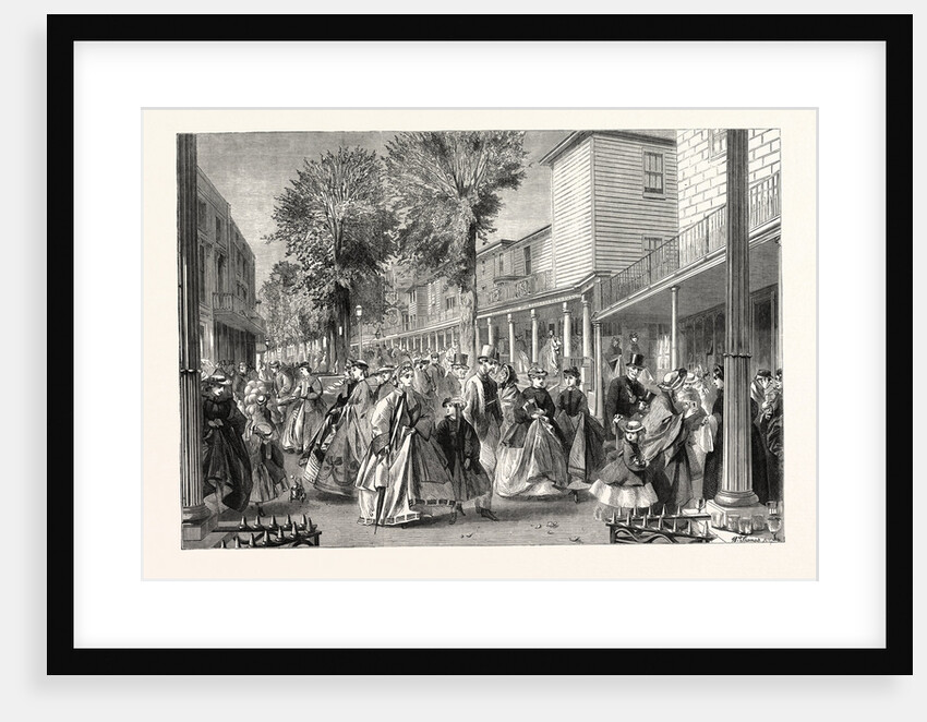 The Promenade on the Pantiles, Tunbridge Wells, Kent, UK, 1864 by Anonymous