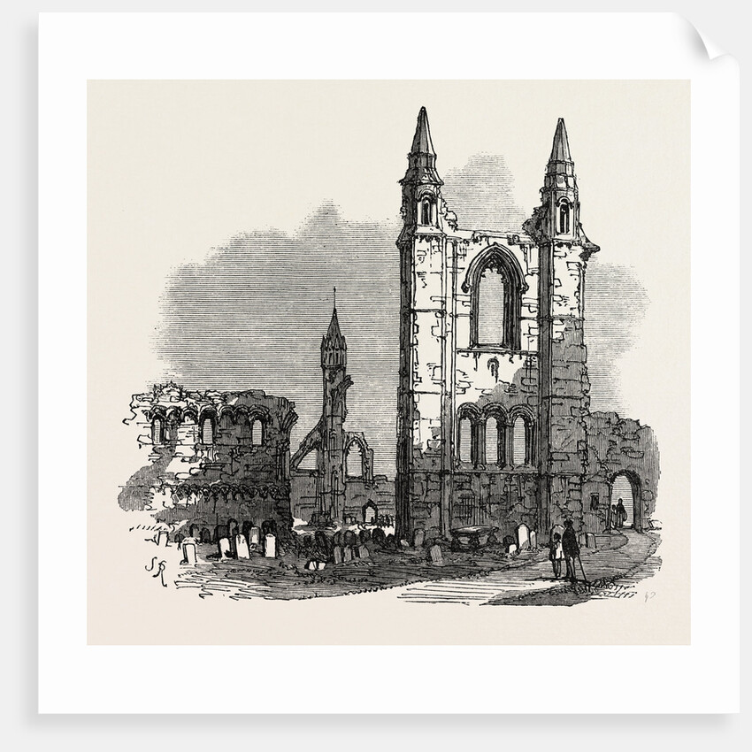 The British Association at Dundee: Cathedral of St. Andrew's, UK, 1867 by Anonymous