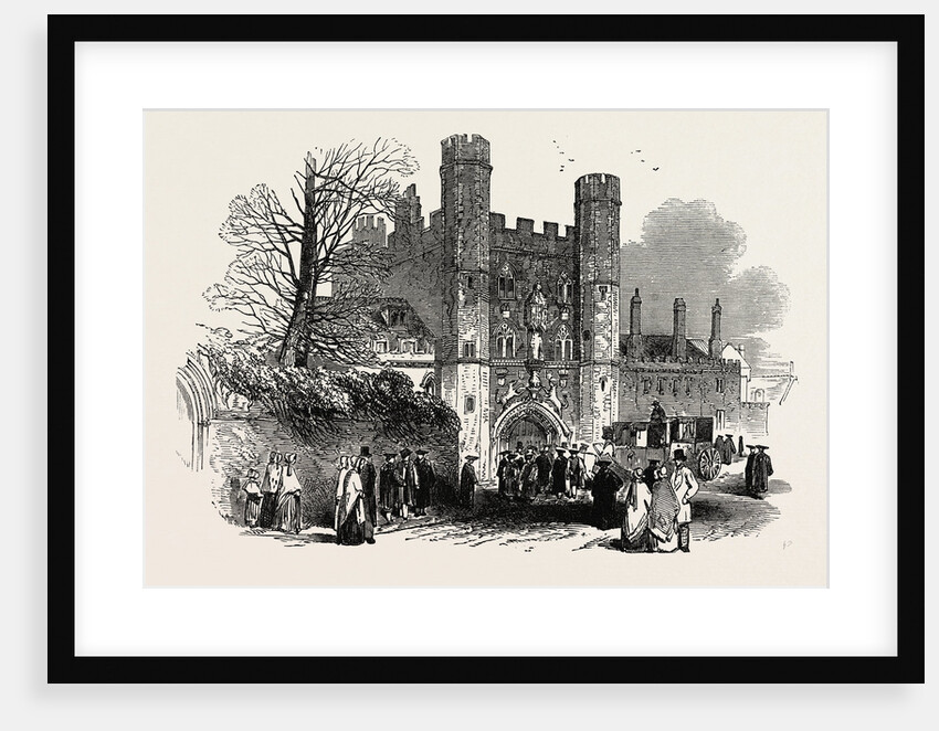 The Cambridge Chancellorship Election: Gateway of St. John's College, UK, 1847 by Anonymous