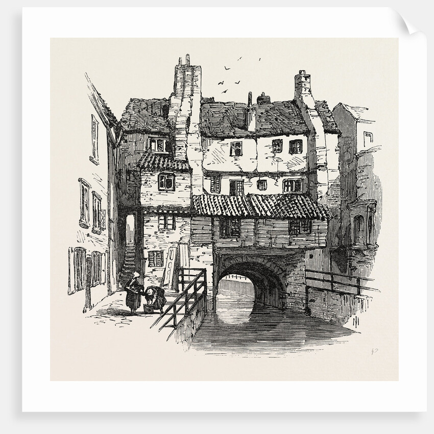 Lincoln: Old Houses, UK, 1869 by Anonymous