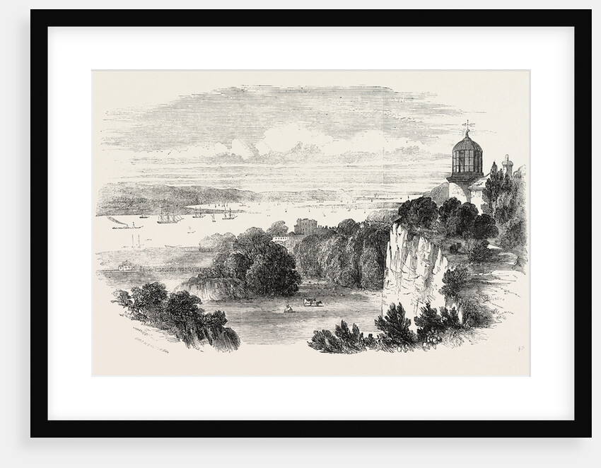 The London, Tilbury, and Southend Railway. The Purfleet Station, UK, 1856 by Anonymous