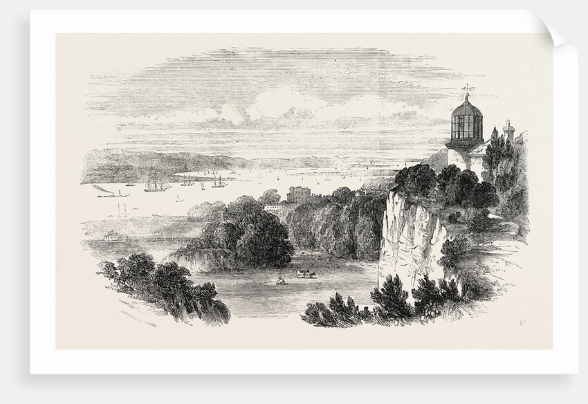 The London, Tilbury, and Southend Railway. The Purfleet Station, UK, 1856 by Anonymous