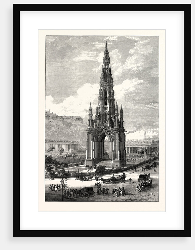 The Scott Monument, Edinburgh, Scotland, UK, 1871 by Anonymous