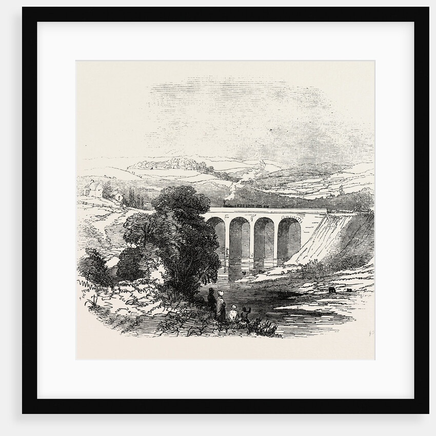 The Caledonian Railway: The Dry Sands Viaduct, UK, 1847 by Anonymous