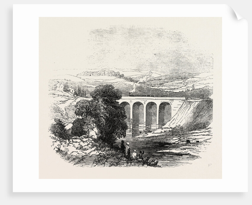The Caledonian Railway: The Dry Sands Viaduct, UK, 1847 by Anonymous