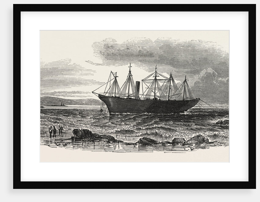 The Great Britain Steamship at Midwater. St. John's Point Lighthouse in the Distance, 1846 by Anonymous