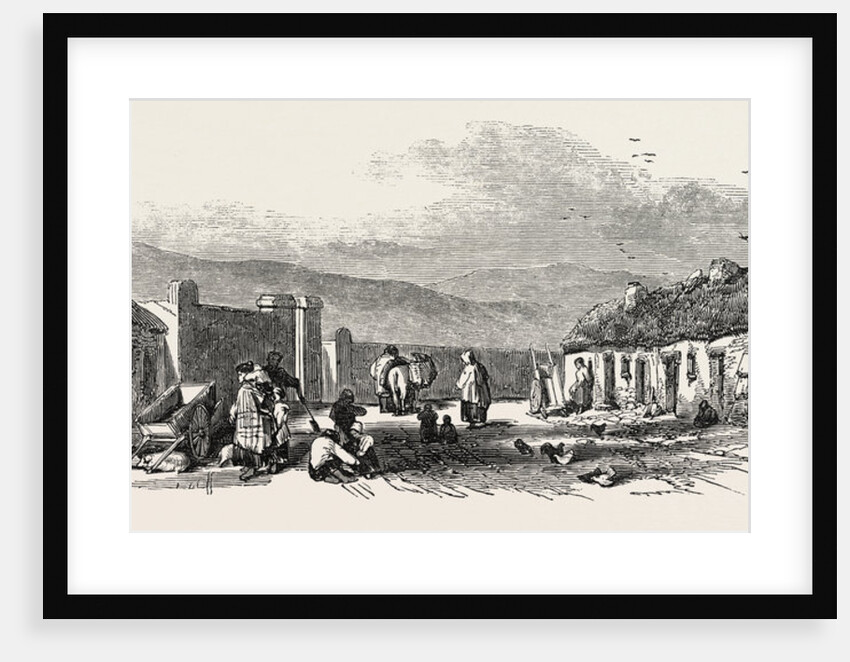 Old Chapel Road, Dungarvan, a Scene of the Late Food Riots, 1846 by Anonymous
