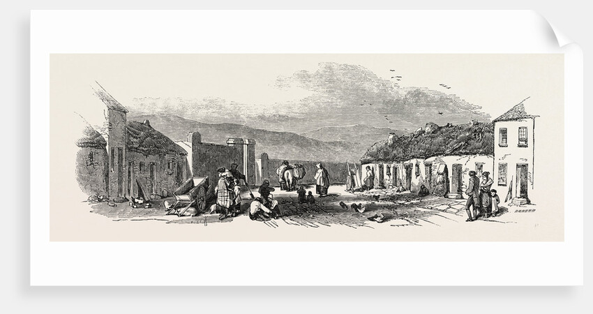 Old Chapel Road, Dungarvan, a Scene of the Late Food Riots, 1846 by Anonymous
