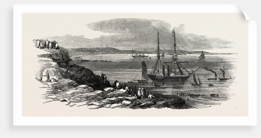 The Steamships Pottinger and Cyclops Stranded in Thorness Bay, Cowes, Isle of Wight, 1846 by Anonymous