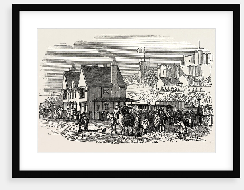 Opening of the Lancaster and Carlisle Railway: Lancaster Station, UK, 1846 by Anonymous