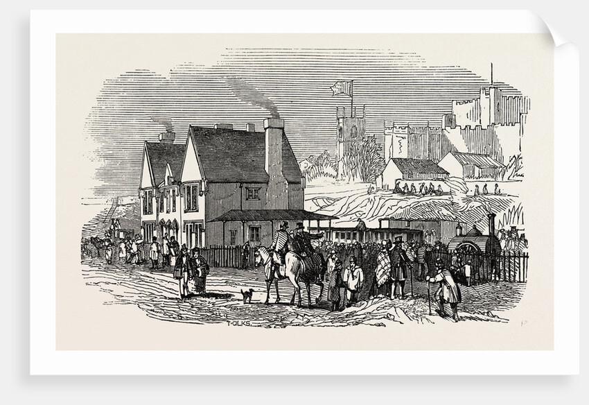 Opening of the Lancaster and Carlisle Railway: Lancaster Station, UK, 1846 by Anonymous