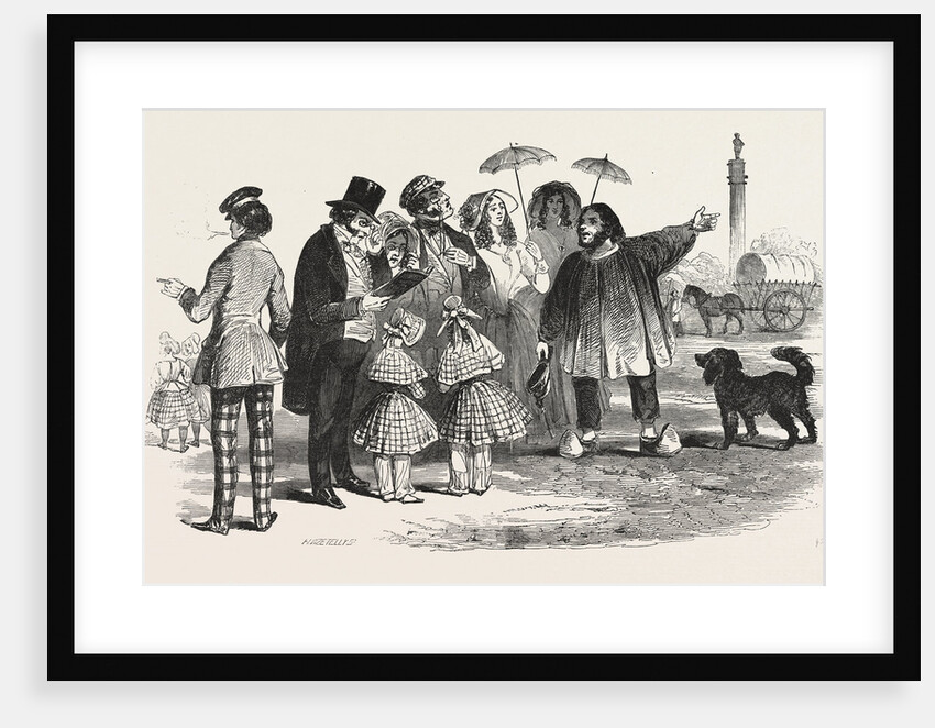 The End of the Season, 1846, Off to Paris: Viewing the Column, at Boulogne by Anonymous
