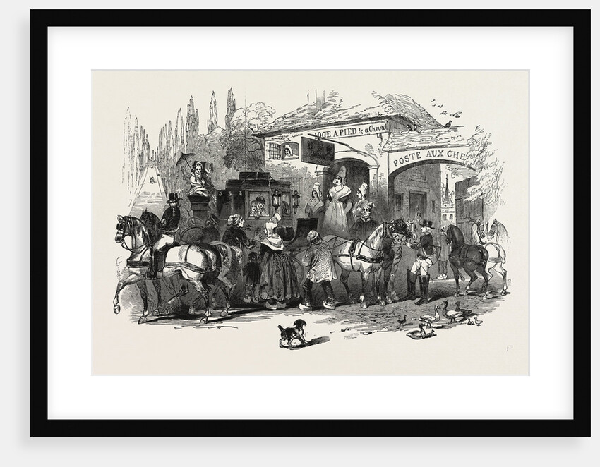 The End of the Season, 1846, Off to Paris: Changing Horses by Anonymous