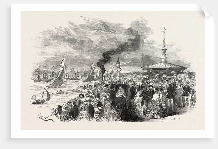 Yachting in the Isle of Wight: Ryde Pier. Royal Victoria Regatta, 1846 by Anonymous