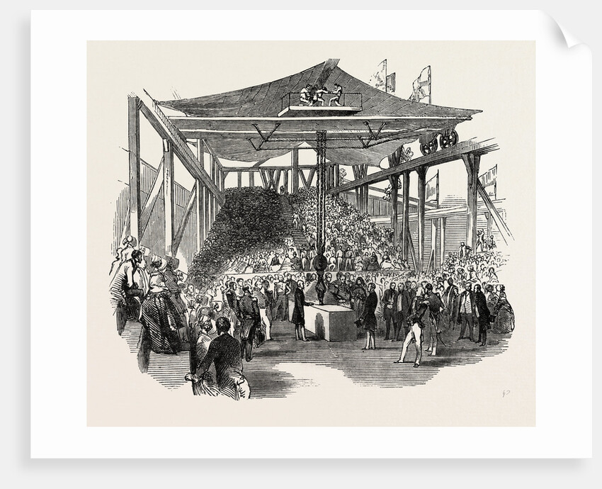 The Earl of Auckland, (First Lord of the Admiralty,) Laying the Foundation Stone of the New Steam-Yard, Morice-Town, 1846 by Anonymous