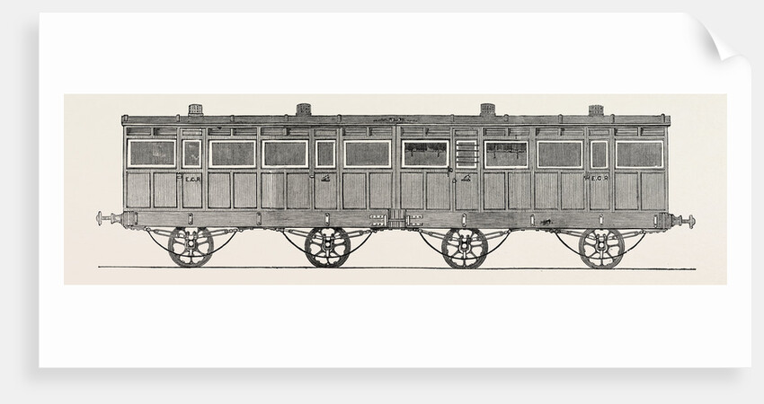 Side View of Improved Railway Carriage, 1847 by Anonymous