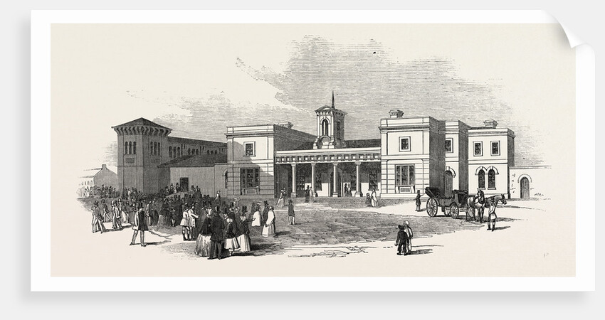 The East Anglian Railway: The Station at Ely, UK, 1847 by Anonymous