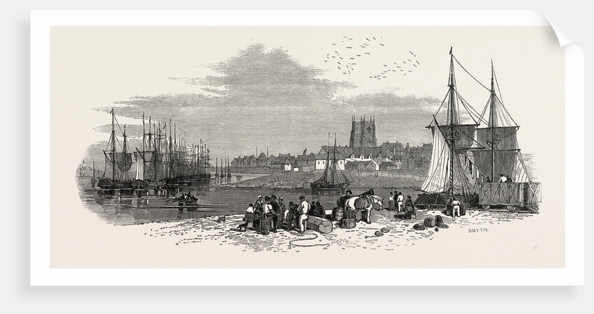 The East Anglian Railway: The Port of Lynn and the Harbour Branch of the Railway, UK, 1847 by Anonymous