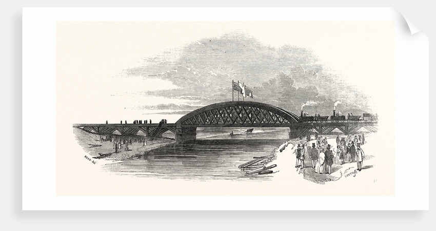The East Anglian Railway: Viaduct Across the Ouse, UK, 1847 by Anonymous