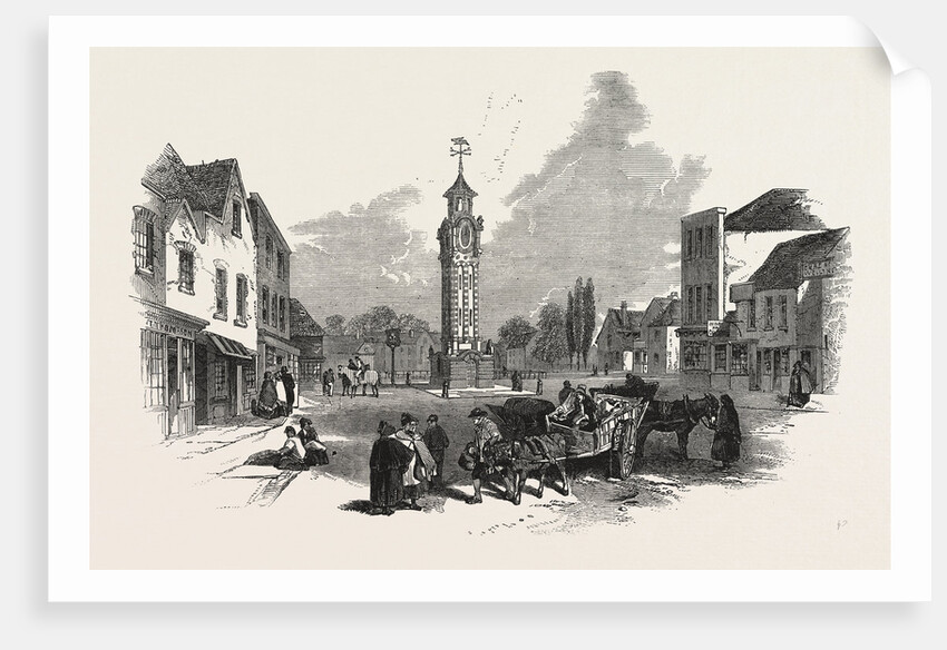 The New Clock Tower, at Epsom, UK, 1847 by Anonymous