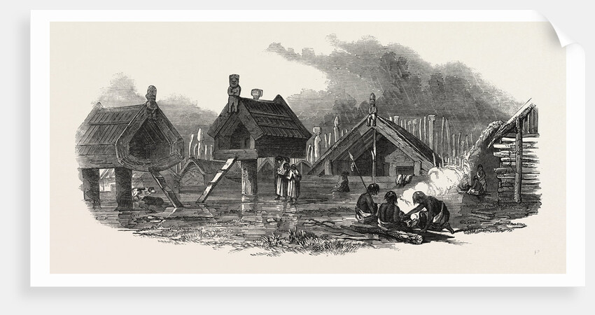 New Zealand: Putikiwaranui Pah, Wanganui, 1847 by Anonymous