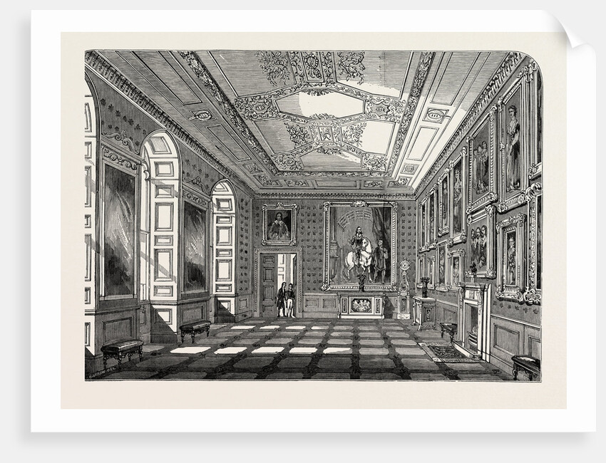 Return of the Court to Windsor Castle: State Apartments, the Vandyck Room, UK, 1847 by Anonymous