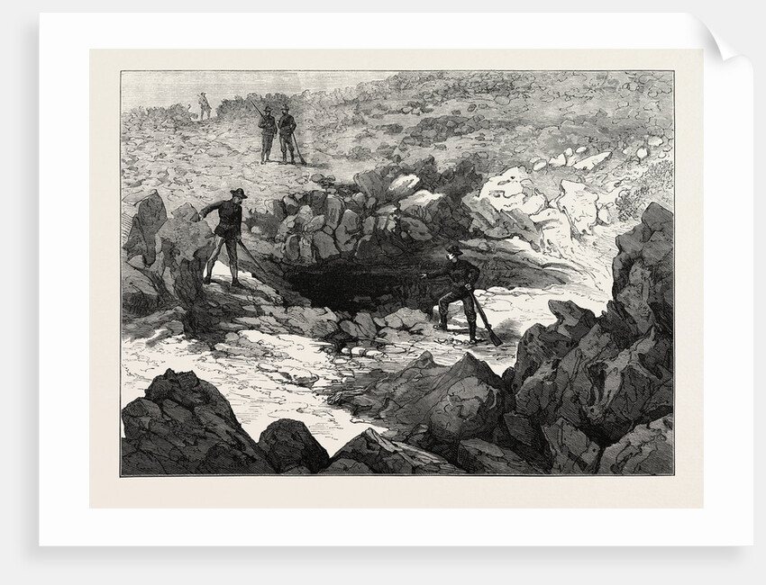 Entrance to Captain Jack's Cave, 1873 by Anonymous