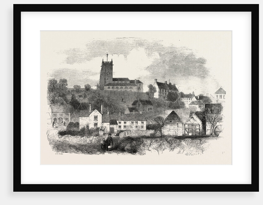 Market Drayton, Shropshire, UK, 1860 by Anonymous