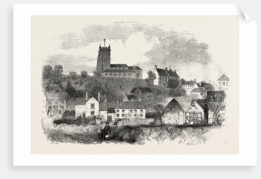 Market Drayton, Shropshire, UK, 1860 by Anonymous