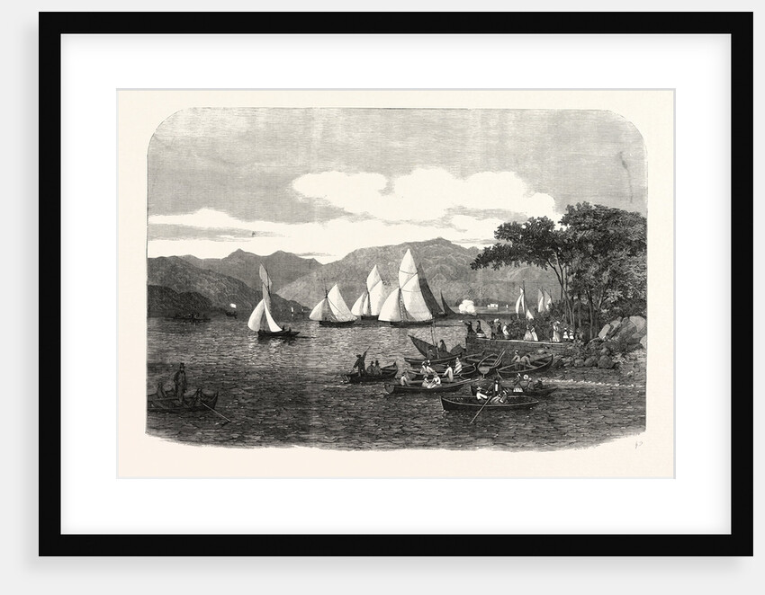 Windermere Regatta. The Race on the Third Day for Mr. Aufrere's Cup, UK, 1859 by Anonymous