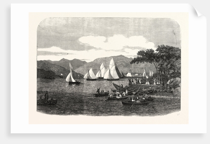 Windermere Regatta. The Race on the Third Day for Mr. Aufrere's Cup, UK, 1859 by Anonymous