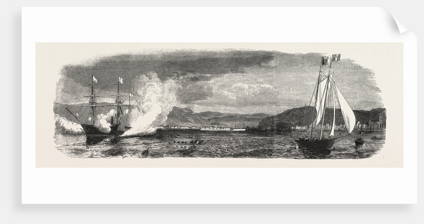 Cherbourg from the Sea, 1858 by Anonymous