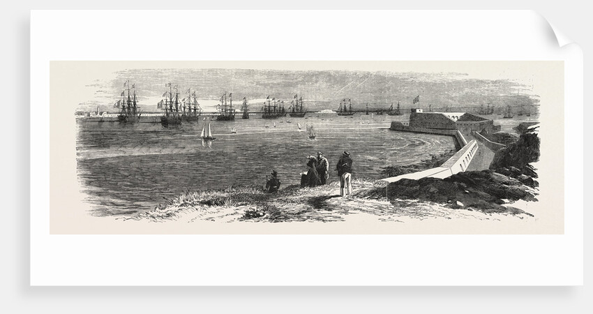 Cherbourg Roads: Mooring-Ground for Men of-War, 1858 by Anonymous