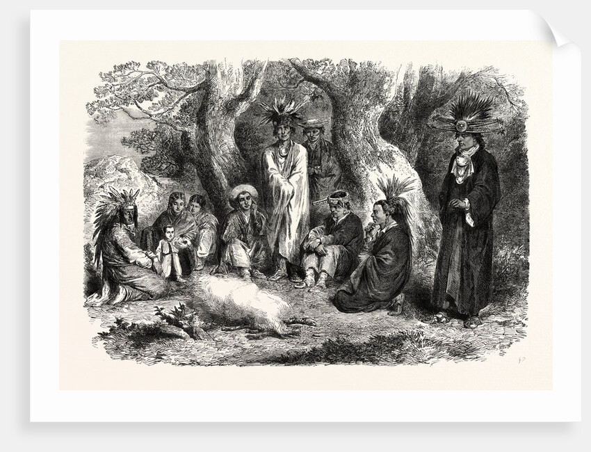 Embassy of Kickapoo Indians to the Emperor of Mexico, 1865 by Anonymous