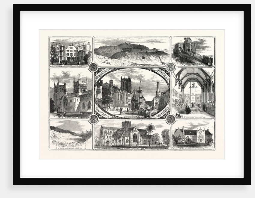 Sherborne Abbey Church and Castle. Woolverton House. Corfe Castle. Roman Amphitheatre. Wimborne Minster by Anonymous
